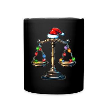 Libra of Justice Future Lawyer Lawyer - Full Colour Mug - black - Front