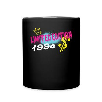 Limited Edition 1990 Geburtstag 1990 Geboren - Tasse einfarbig - Schwarz - Vorne