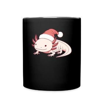 Axolotl Noël Mignon Axolotls Joyeux Noël - Mug uni - noir - Devant