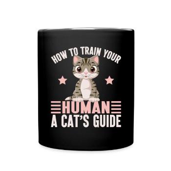 Cat Dad Gifts - Tasse einfarbig - Schwarz - Vorne