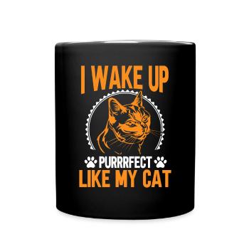 Cat Dad Gifts - Tasse einfarbig - Schwarz - Vorne