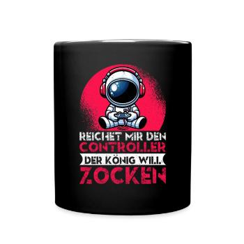 Il me tend la manette que le roi veut jouer - Mug uni - noir - Devant