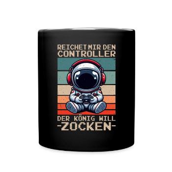 Il me tend la manette que le roi veut jouer - Mug uni - noir - Devant