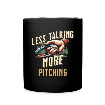 Horseshoe Throwing Horseshoe Pitching - Full Colour Mug - black - Front