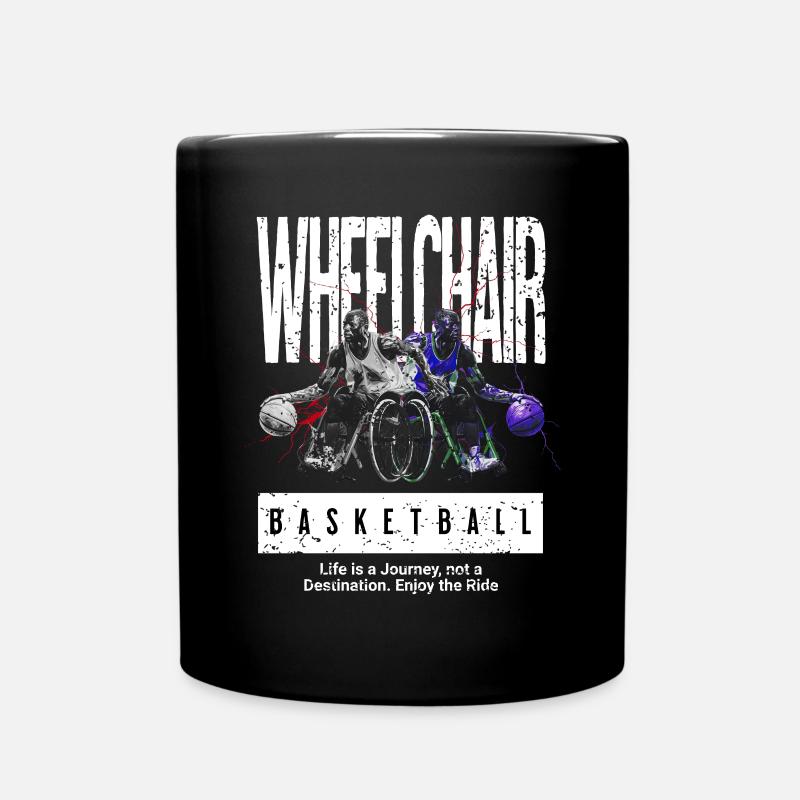 Rollstuhlbasketball Rollstuhl Basketball - Tasse einfarbig - Schwarz