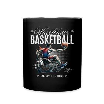 Basketball en fauteuil roulant Basketball en fauteuil roulant - Mug uni - noir - Devant