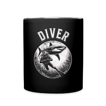 Diving Divers - Full Colour Mug - black - Front
