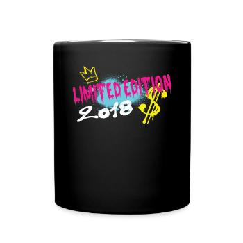 Limited Edition 2018 Geburtstag 2018 Geboren - Tasse einfarbig - Schwarz - Vorne