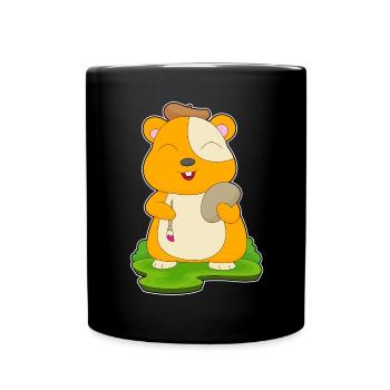 Hamster Peintre Pinceau Peinture - Mug uni - noir - Devant
