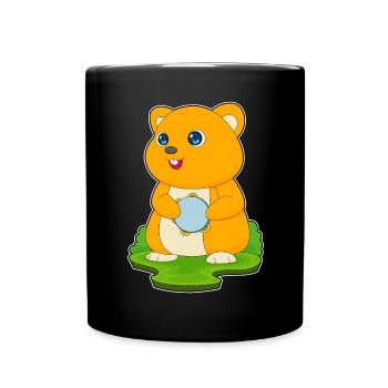 Hamster Musicien Drum Musique - Mug uni - noir - Devant