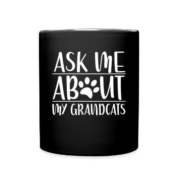 Cadeaux de grand-mère chat - Mug uni - noir - Devant