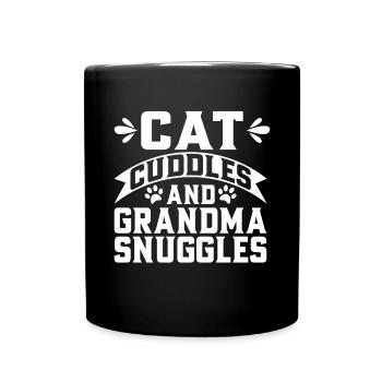 Cadeaux de grand-mère chat - Mug uni - noir - Devant