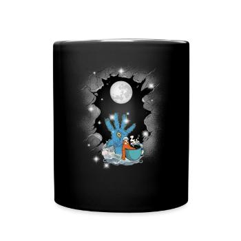 Halloween Fantasy lustig gruselig spaßig - Tasse einfarbig - Schwarz - Vorne