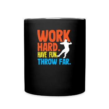 Diskus Diskuswurf Leichtathlet Sportler Geschenk - Tasse einfarbig - Schwarz - Vorne