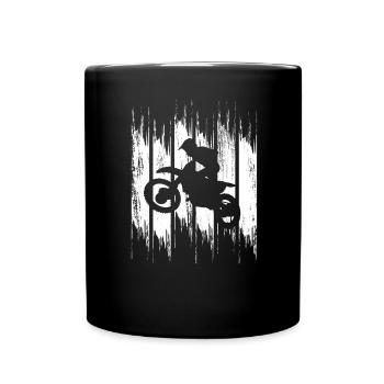 Motocross Retro - Full Colour Mug - black - Front