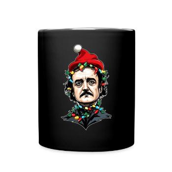 Edgar Allan Poe Englische Literatur Weihnachtsmütz - Tasse einfarbig - Schwarz - Vorne
