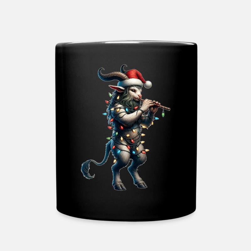 Faun Satyrs Ziege Männer Antike griechische Weihna - Tasse einfarbig - Schwarz