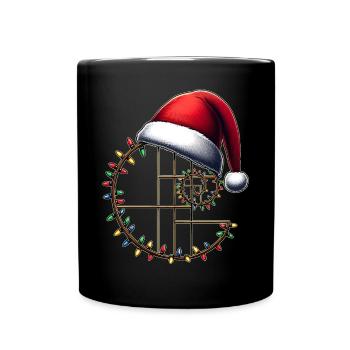 Fibonacci Golden Ratio Sacred Geometry - Full Colour Mug - black - Front