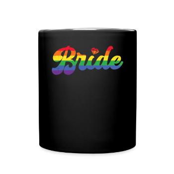 Junggesellin - Tasse einfarbig - Schwarz - Vorne