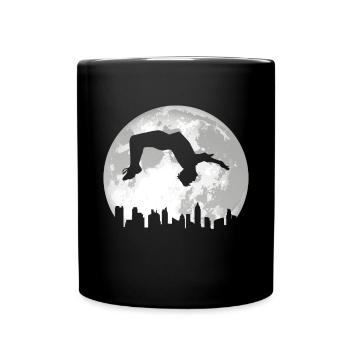 Backflip Salto Akrobatik Parkour Turnen Geschenk - Tasse einfarbig - Schwarz - Vorne