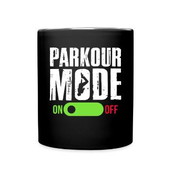 Backflip Salto Akrobatik Parkour Turnen Geschenk - Tasse einfarbig - Schwarz - Vorne
