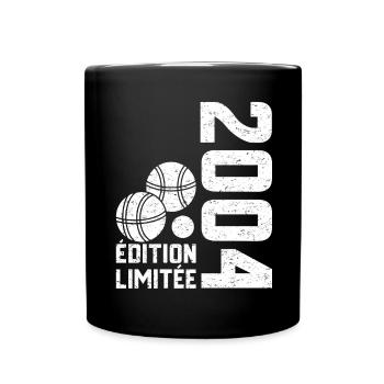 2004 Limited Edition Petanque 20th Anniversary - Full Colour Mug - black - Front