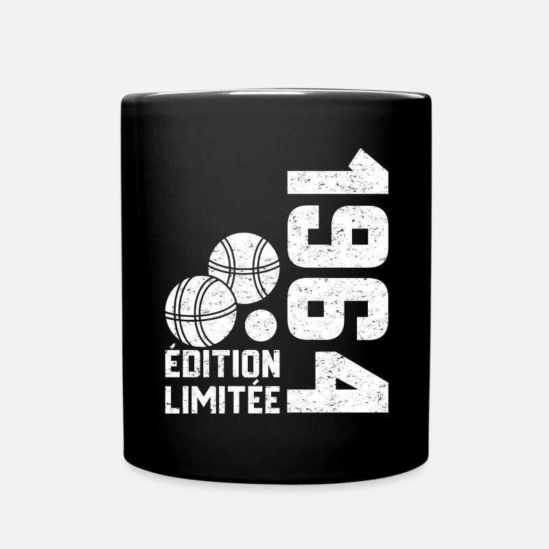 1964 Limitierte Auflage Pétanque 60-jähriges Jubiläum - Tasse einfarbig - Schwarz