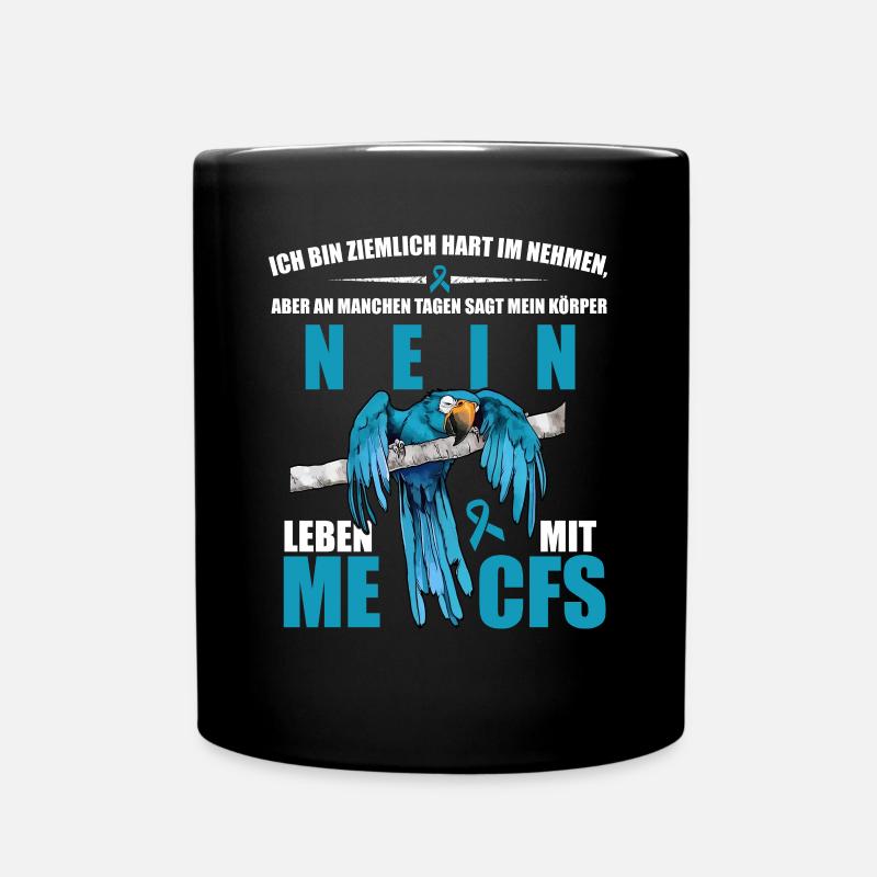 Ich bin belastbar, aber an manchen Tagen sagt - Tasse einfarbig - Schwarz