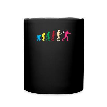 Diskus Diskuswurf Leichtathlet Sportler Geschenk - Tasse einfarbig - Schwarz - Vorne