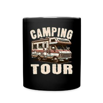 Camping - Full Colour Mug - black - Front