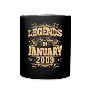 January 2009 Birthday Legend - Full Colour Mug - black - Front