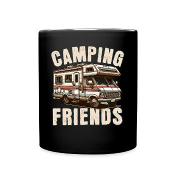 Camping - Full Colour Mug - black - Front