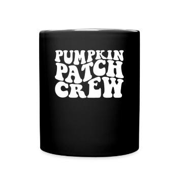 Kürbis-Patch-Crew-Familie Halloween-Kürbis-Patch - Tasse einfarbig - Schwarz - Vorne