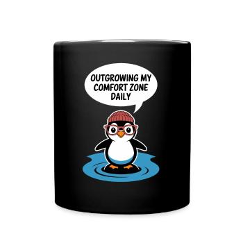 Grow Beyond Me Daily With Penguin - Full Colour Mug - black - Front