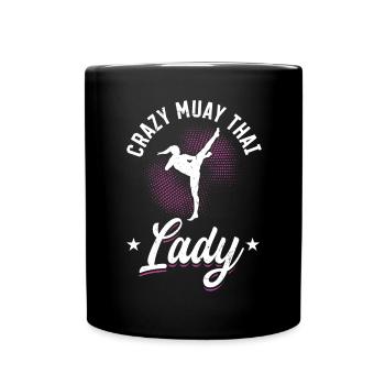 Folle Muay Thai Lady - Mug uni - noir - Devant