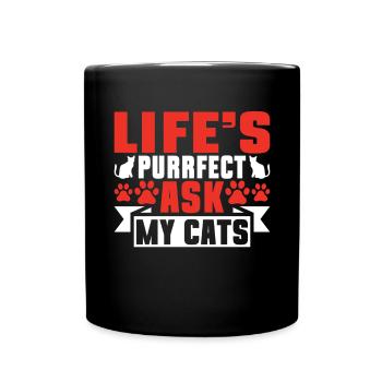 Cadeaux de grand-mère chat - Mug uni - noir - Devant