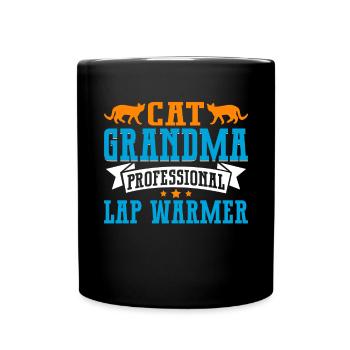 Cadeaux de grand-mère chat - Mug uni - noir - Devant