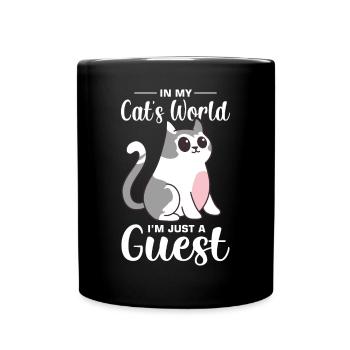 Drôle de dicton de chat - Mug uni - noir - Devant