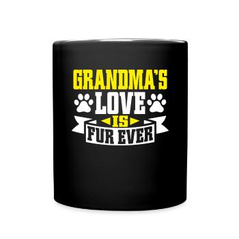 Cadeaux de grand-mère chat - Mug uni - noir - Devant