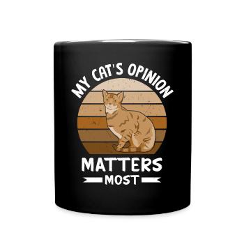 Drôle de dicton de chat - Mug uni - noir - Devant