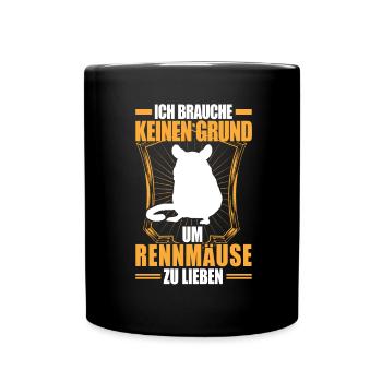Gerbil No Reason Rodent Gerbil - Full Colour Mug - black - Front