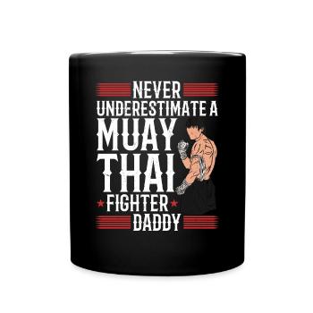 Combattant de Muay Thai Papa Combattant de Muay Thai - Mug uni - noir - Devant