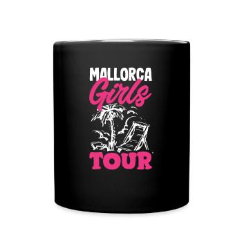 Mallorca Party Crew Mallorca Urlaub - Tasse einfarbig - Schwarz - Vorne