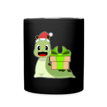 Snail Christmas Package - Full Colour Mug - black - Front