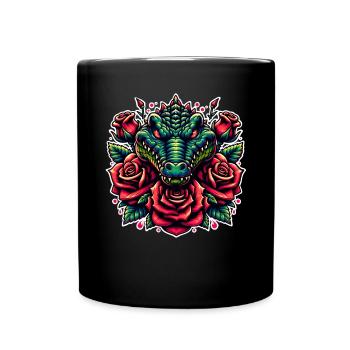Alligator - Tasse einfarbig - Schwarz - Vorne