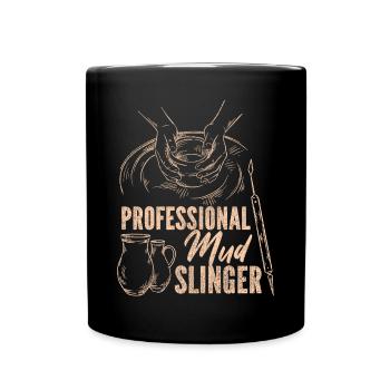 Pottery Ceramics Artist - Full Colour Mug - black - Front