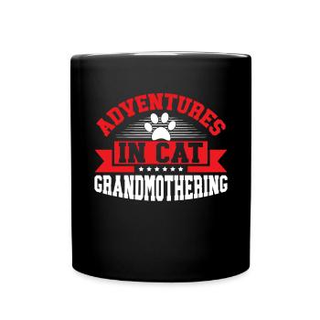 Cadeaux de grand-mère chat - Mug uni - noir - Devant