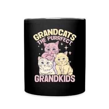 Cat Grandma Gifts - Tasse einfarbig - Schwarz - Vorne
