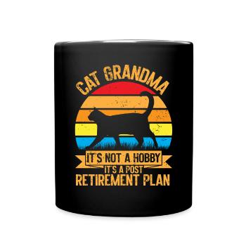 Cadeaux de grand-mère chat - Mug uni - noir - Devant