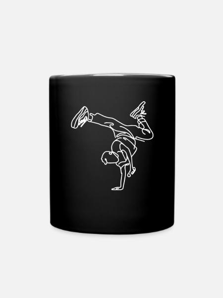 Breakdance garçon dessin - Mug uni - noir
